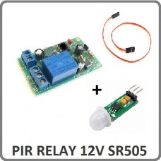 سنسور تشخیص حرکت PIR با رله 12 ولت PIR-Relay-12v