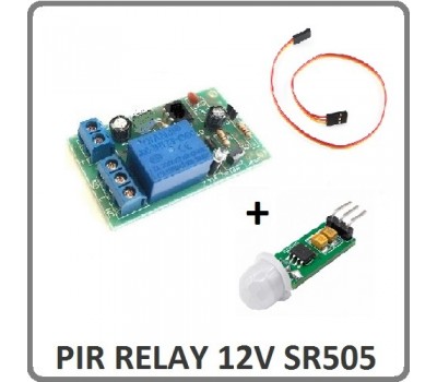 سنسور تشخیص حرکت PIR با رله 12 ولت PIR-Relay-12v