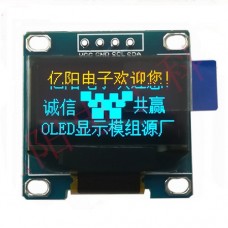 نمایشگر زرد-آبی OLED رابط I2C ابعاد 0.96 اینچ SH1106 ولتاژ 3.3 ولت